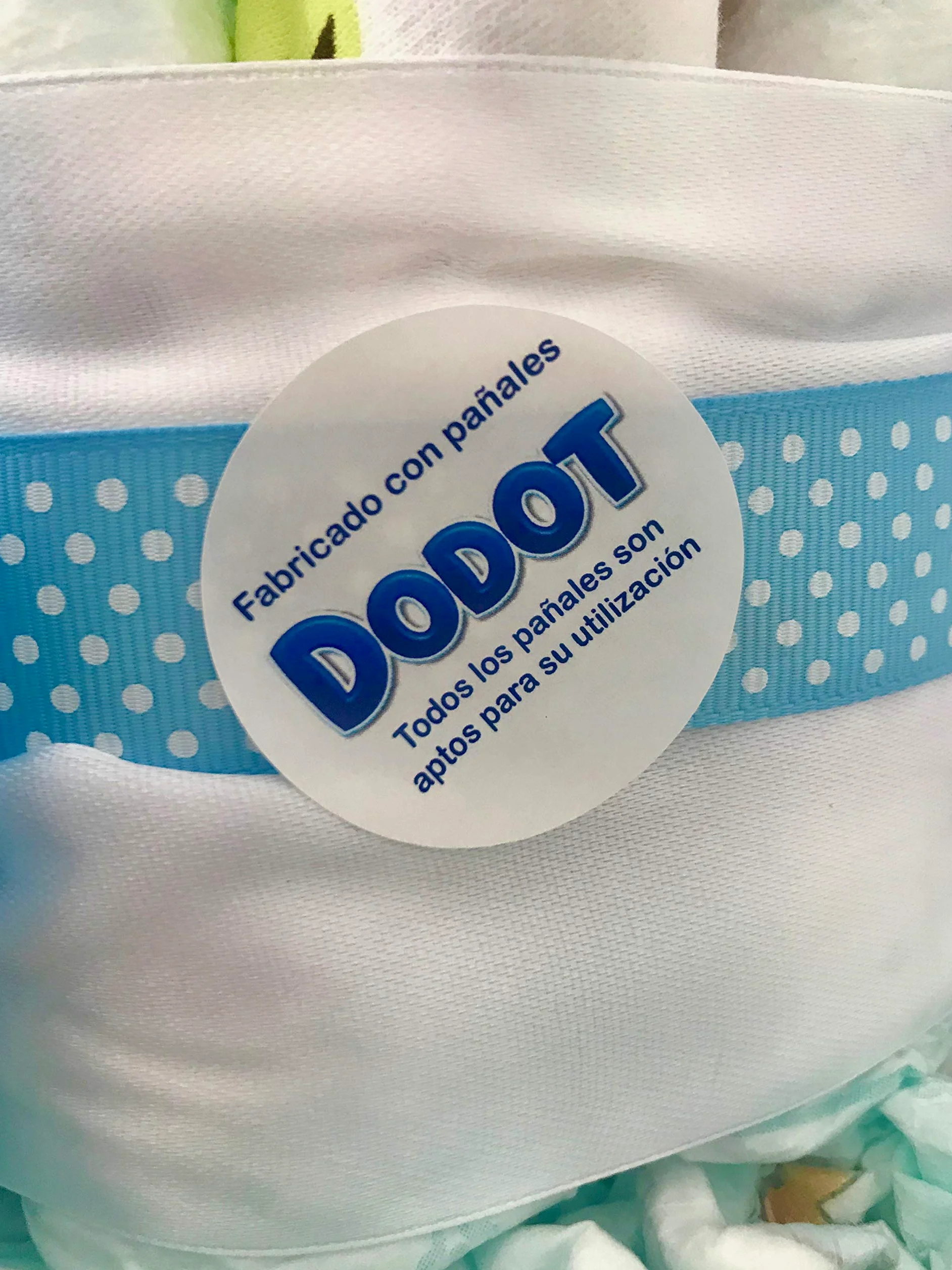 DODOT Windeltorte Suavinex blau mit Schnuller (Größe 3 (4-9 kg))