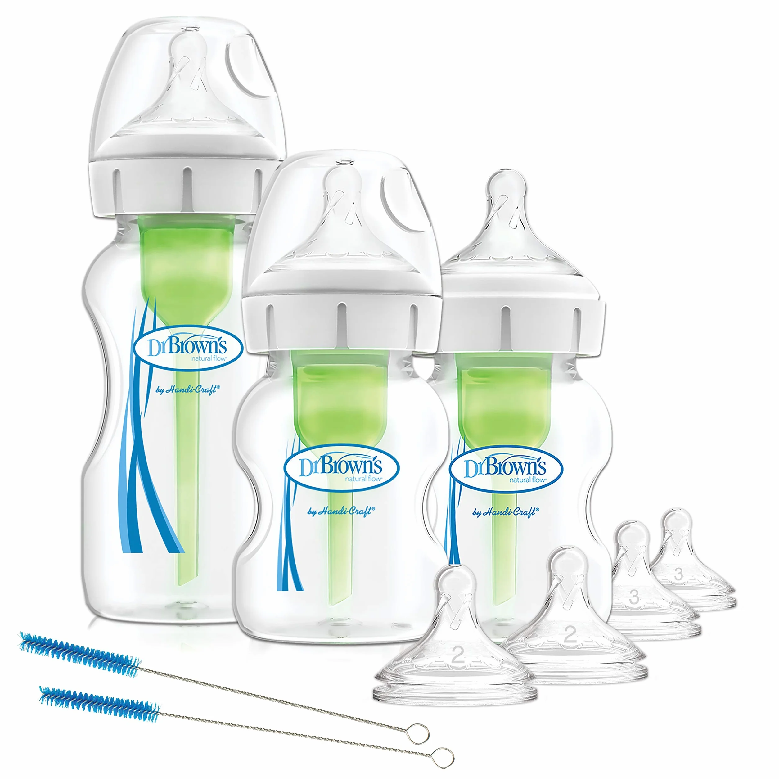 Dr. Browns Options+ Weithals-Babyflasche gegen Koliken, Starterset