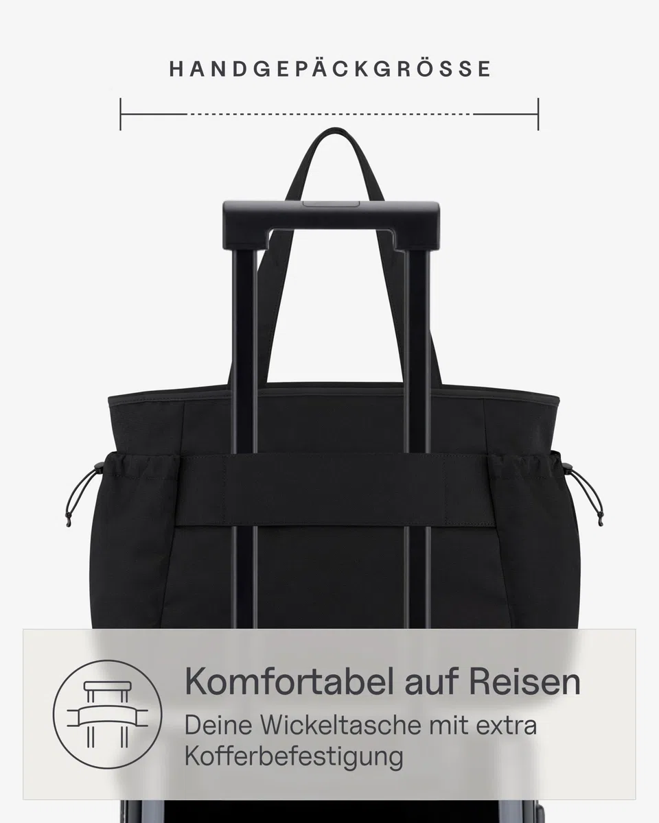 Kapten & Son Shopper Hellvi Diaper Set 25 L Wickeltasche mit Kinderwagen- und Kofferbefestigung inklusive Kulturtasche, Wickelunterlage & isolierter Flaschenhalter