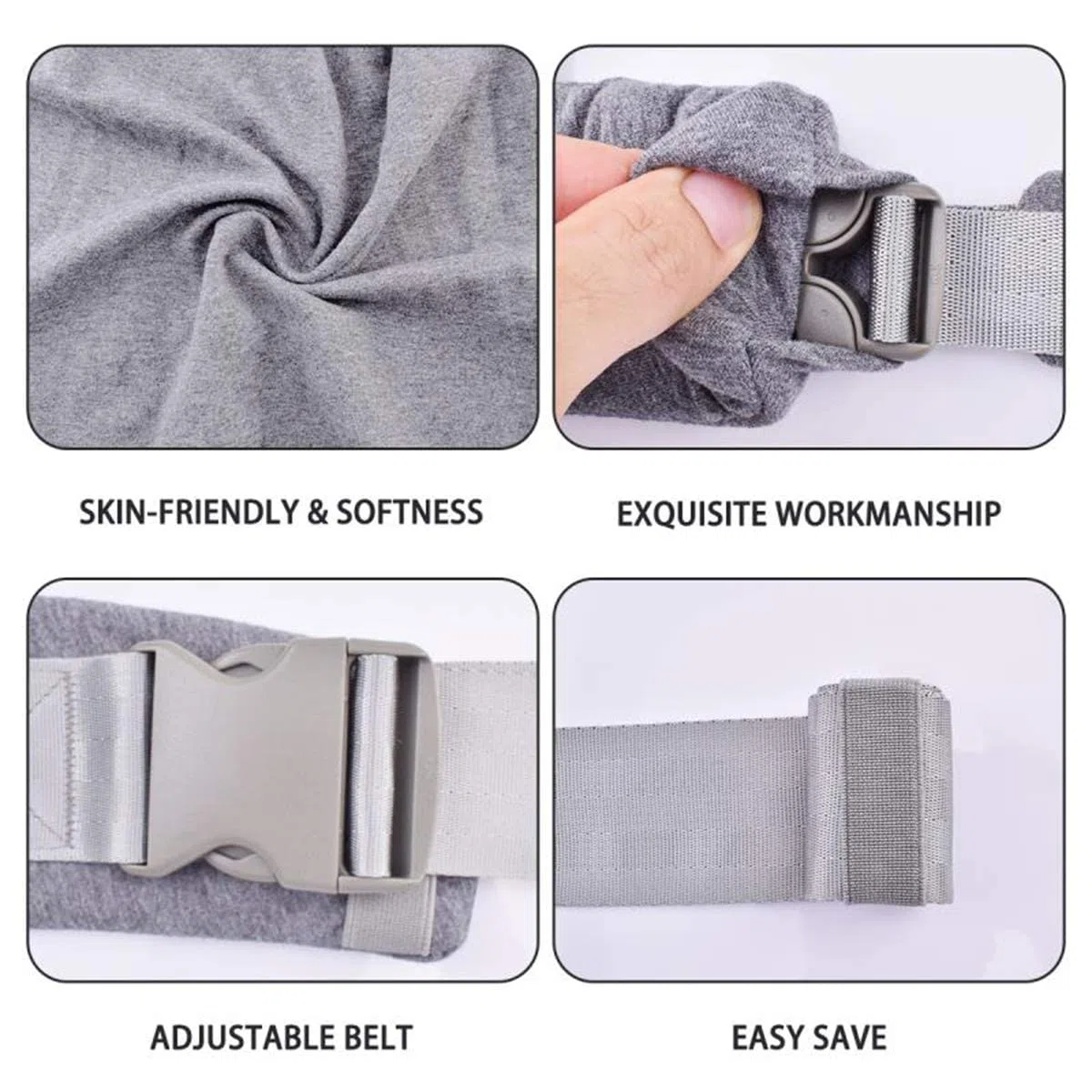 Babytrage für Neugeborene ab Geburt Extra Weich, Bauchtrage Baby-Tragetasche Ergonomisch (Light Grey)