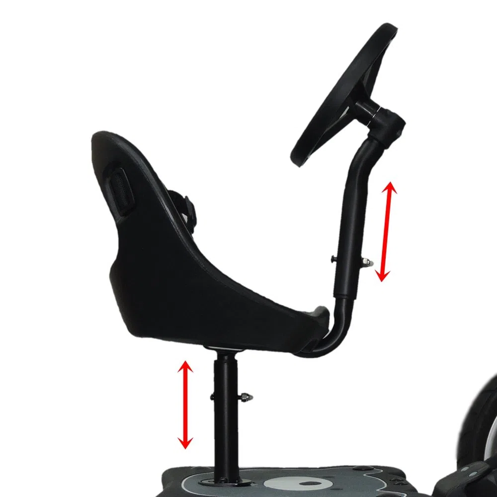 Eichhorn Kinderwagen Cozy B Rider + Sitz mit Lenkrad, schwarz