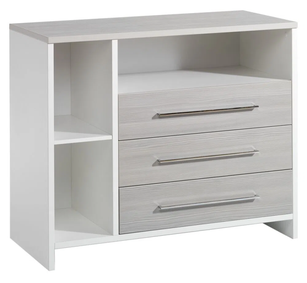Schardt Eco Silber Kinderzimmer 4-teilig mit 2-trg Schrank