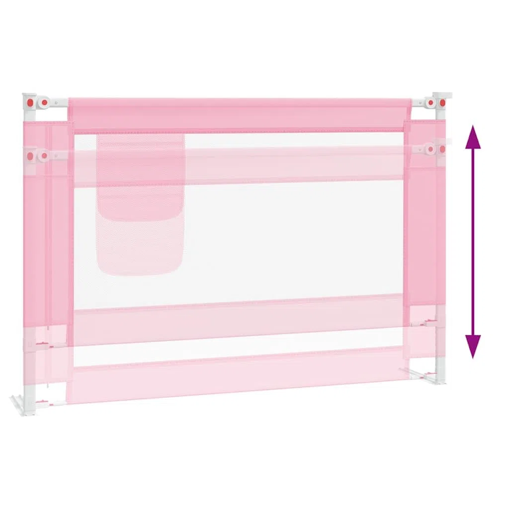 Generisch Kleinkind-Bettschutzgitter Rosa 100x25 cm Stoff,Baby & Kleinkind,Babysicherheit,Baby-Bettschutzgitter,10199