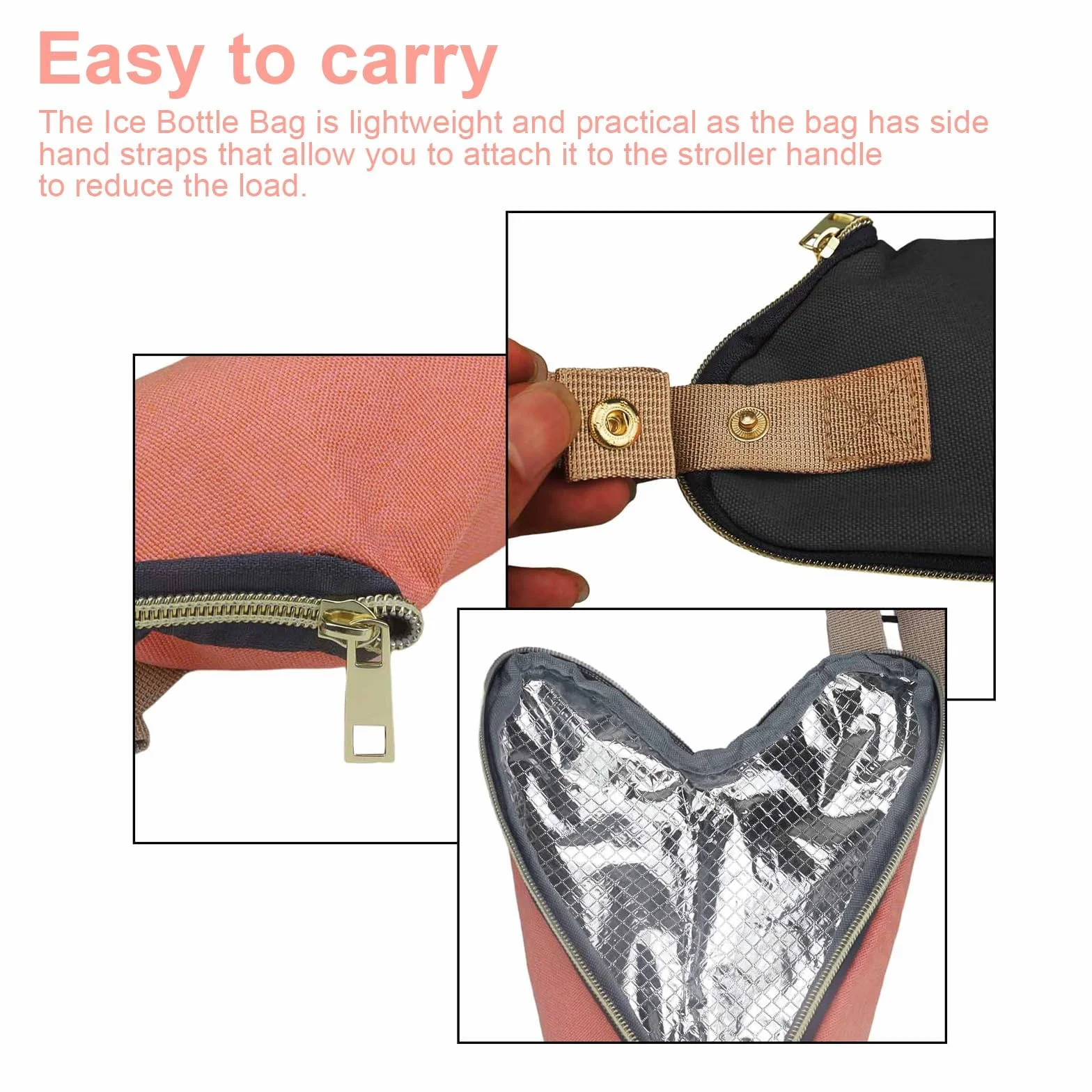 Isoliertasche Babyflasche, 2 Stück Kühltasche für Flaschen, Thermotasche Babyflasche mit Knopfband, Thermotasche für Bewahren Sie Babyflaschen Auf