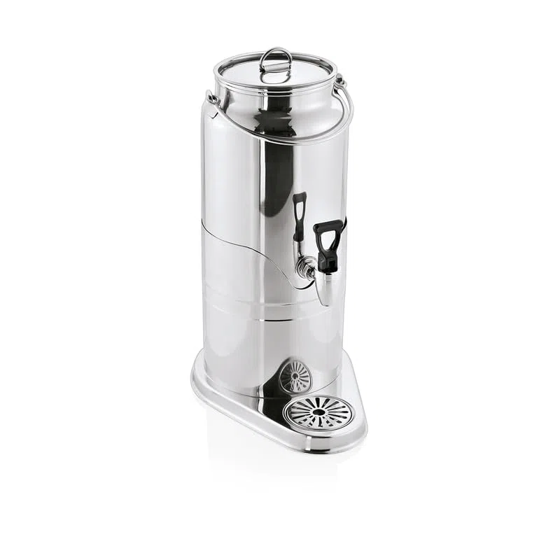 2x WAS Germany Milchdispenser 8 l Behälter Chromnickelstahl Milchspender