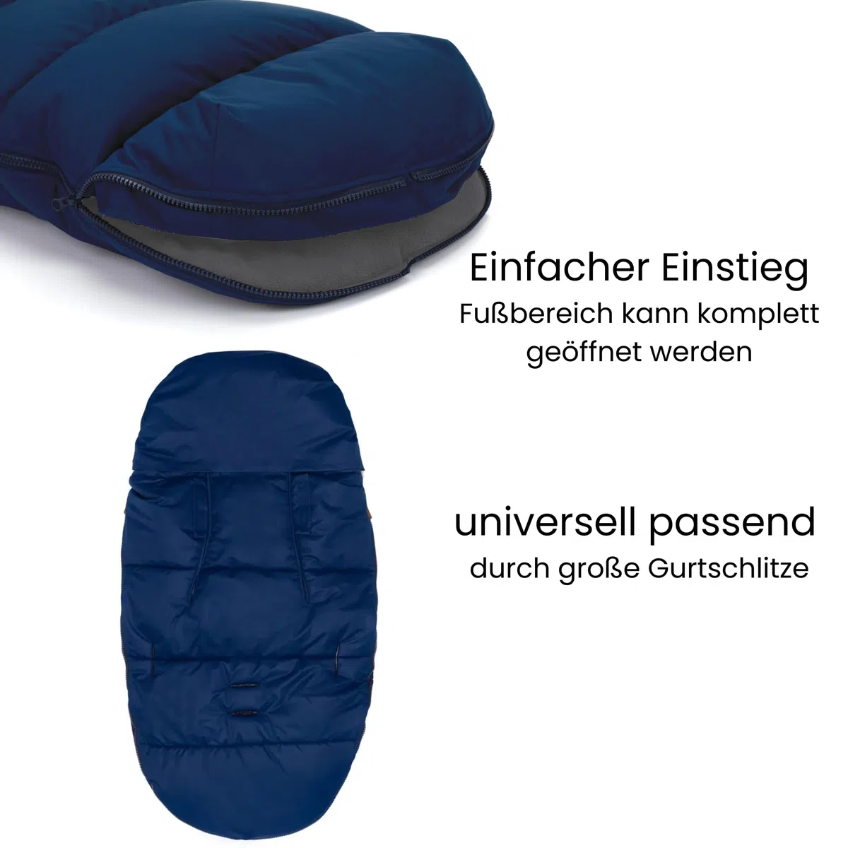 Fillikid Winterfußsack Manaslu & Windel Blaubär, Baby Fußsack extra warm, mit Coral Fleece für Kinderwagen Buggy Sportwagen, Kinderfußsack waschbar & atmungsaktiv