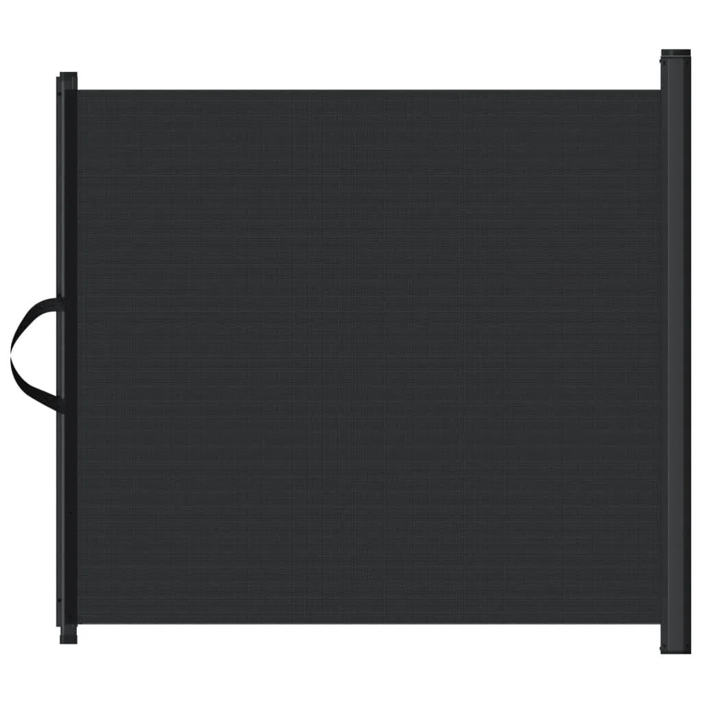 vidaXL Haustier-Barriere Ausziehbar Schwarz 102,5x125 cm