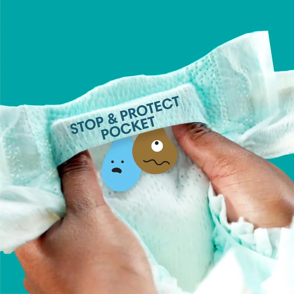 Pampers Windeln Größe 5 (11-16kg), Active Baby Windeln, 110 Stück, Durchlaufschutz Ganztägig