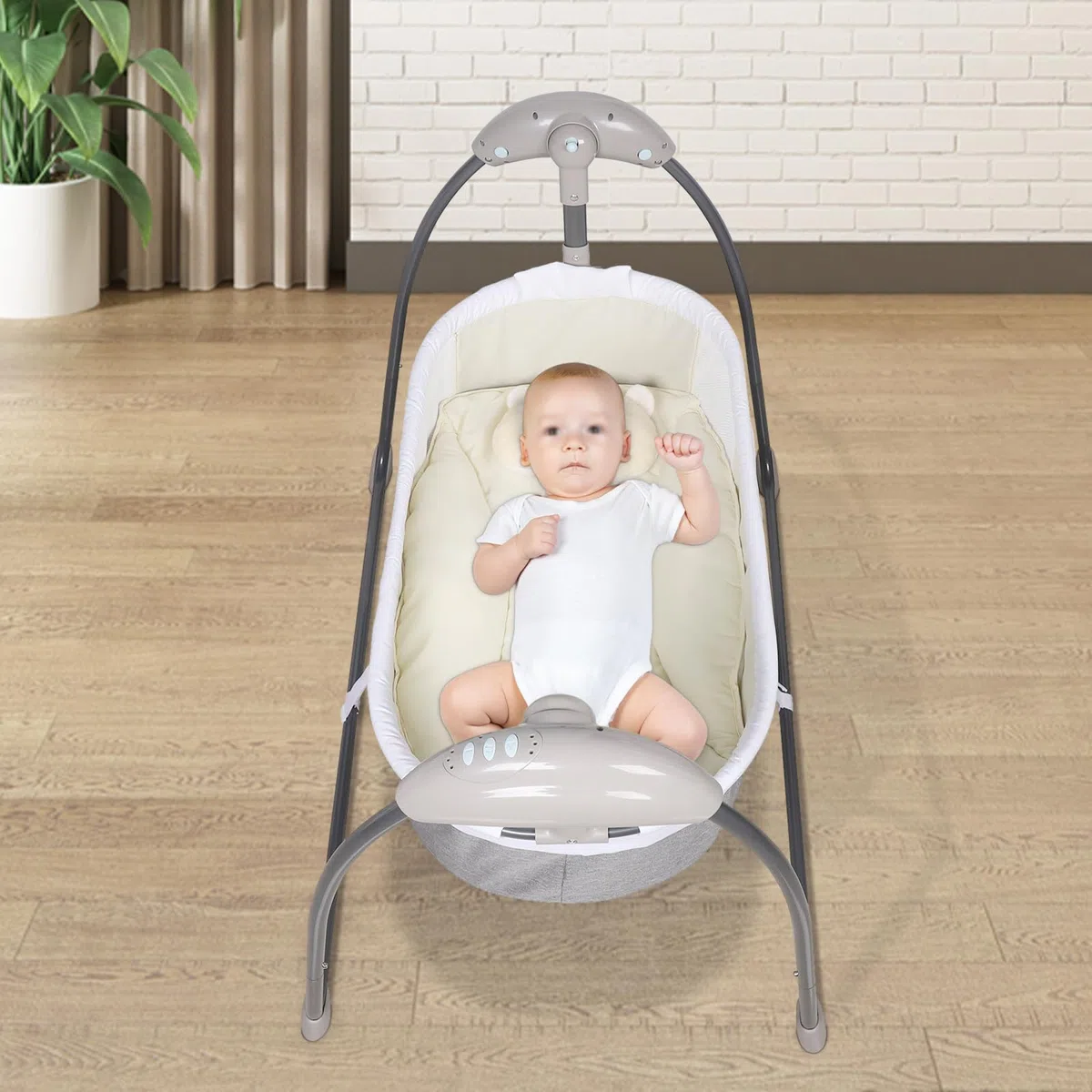 Elektrische Babywiege mit Schaukelfunktion tragbares Schaukelbett für Babys zum Einsatz zu Hause und auf Reisen