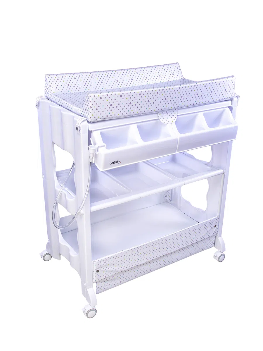 Star Ibaby Babify Baby-Relax-Badewanne mit Wickelunterlage, bunte Sterne