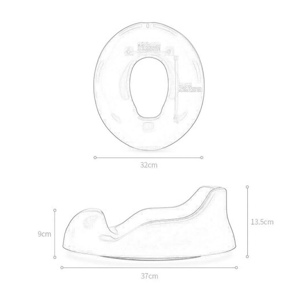 Toilettensitz, Ring für Toilettentrainer, Hockender Toilettenhocker, Ergonomie Bad Assistent Töpfchen Rutschfest Sicher robust zum Unisex-Kleinkind WC Trainer (Farbe : #5)