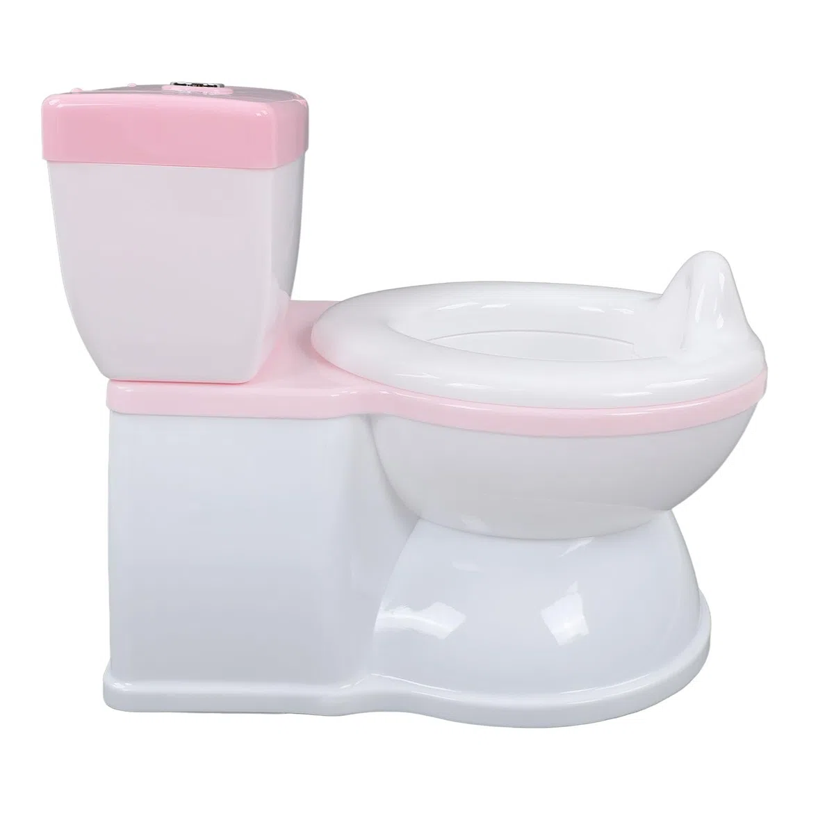 Asixxsix Töpfchen für Kleinkinder, realistisches Spülgeräusch, rutschfester Boden, leicht zu reinigen, mit Aufbewahrungsbox für und Mädchen (PINK)