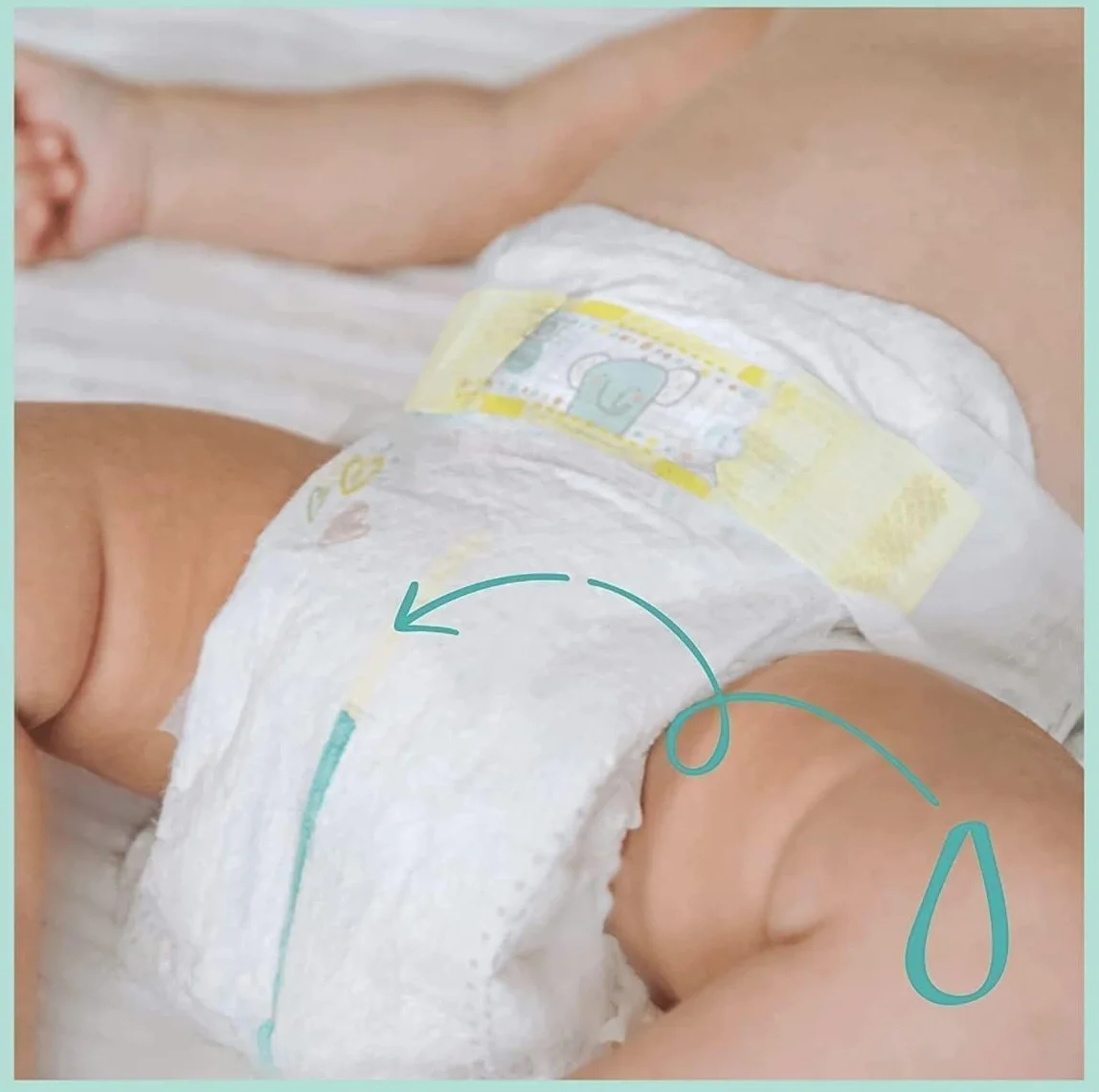 PAMPERS Baby Dry Größe 8 223 Windeln + 17 kg