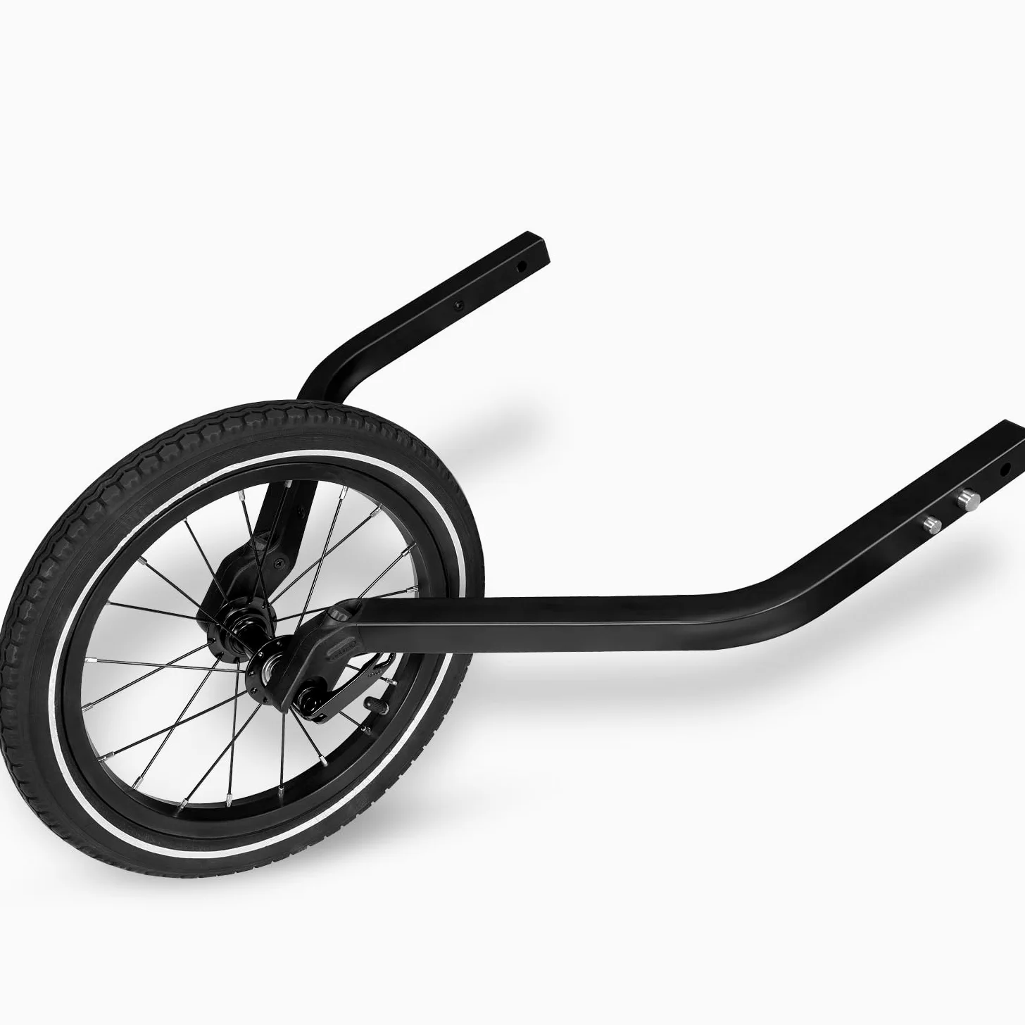 Qeridoo 14" Joggerrad für Zweisitzer 2022 | Zubehör für Fahrradanhänger | Jogger-Umrüstsatz | Laufrad-Set für sportliche Nutzung