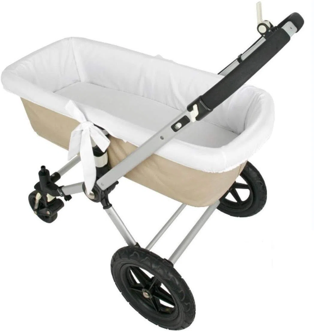 Babyline FUCABLA Bezug für Babyschale, hypoallergen und weich Atmungsaktiv Abdeckhaube Bezug für Babywanne im Inneren. 100% spanische Herstellung (Weiß Piqué), Weiß, 90 x 40 cm