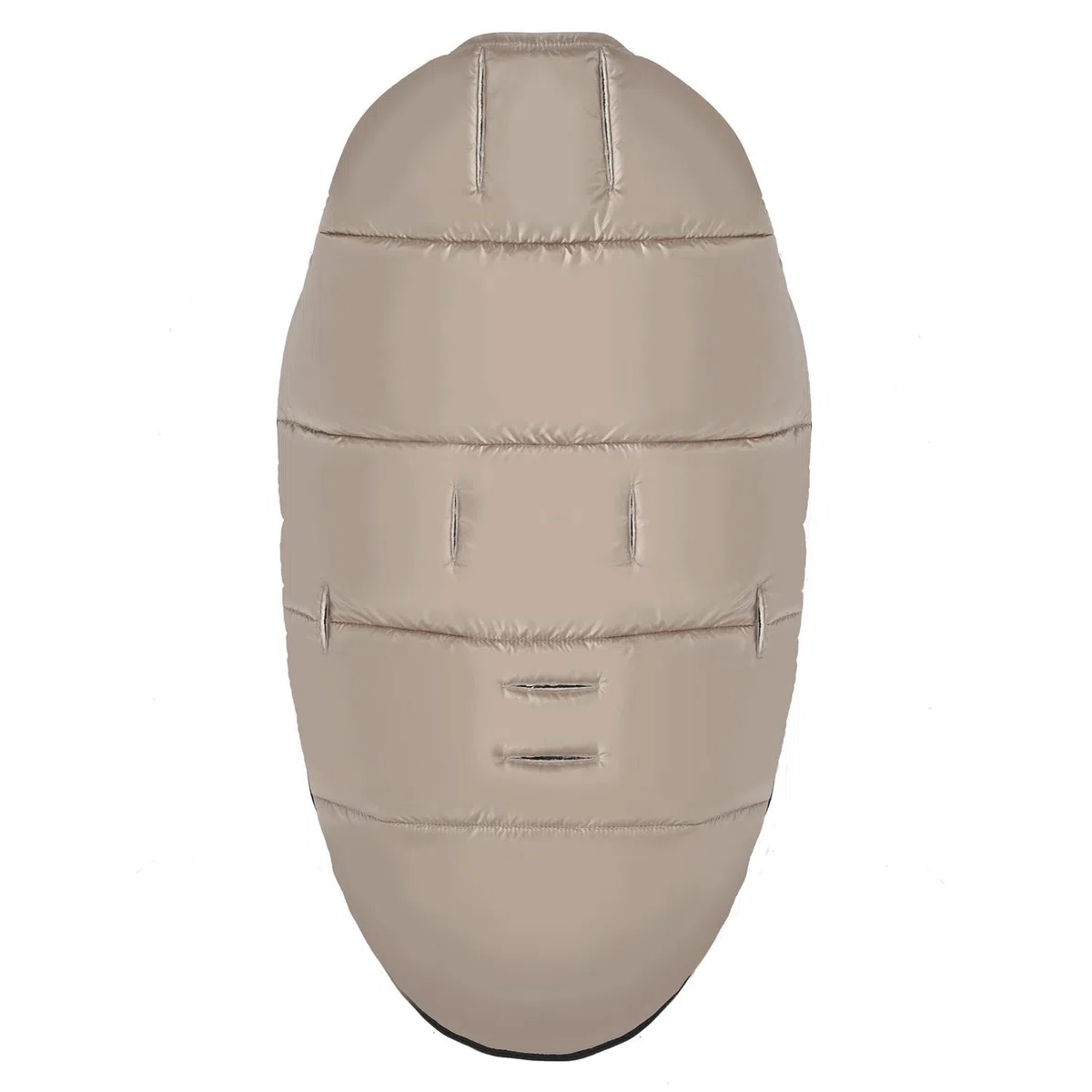 my junior® Lunar Fußsack | kuscheliger Fleece-Innenstoff | inkl. Gurtschlitze für Kinderwagen und Buggy mit 5-Punkt-Gurtsystem - Chai Latte