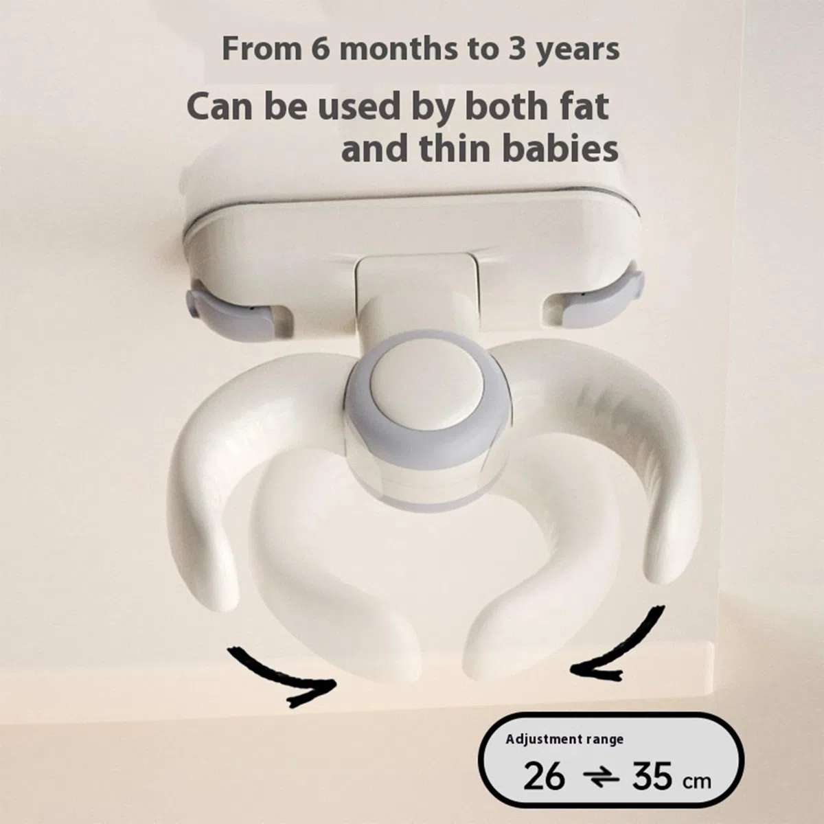 Faltbarer Baby-Badewannensitz für stehende Dusche, sicheres ergonomisches Design, Kleinkind-Badehilfe 6-36 Monate, Kleinkinder, faltbare Babywanne