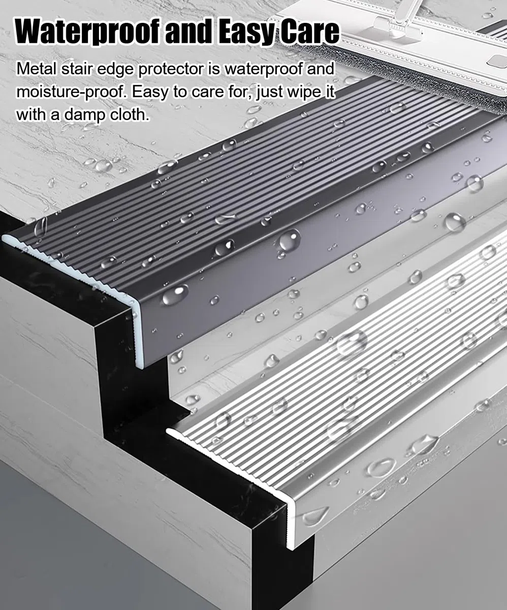 5 cm breiter Kantenschutz aus Aluminiumlegierung, L-förmiger Schwellenleiste für Trittschutz, Eckenschutz für Innen- und Außenbereich, silberfarben, 150 cm