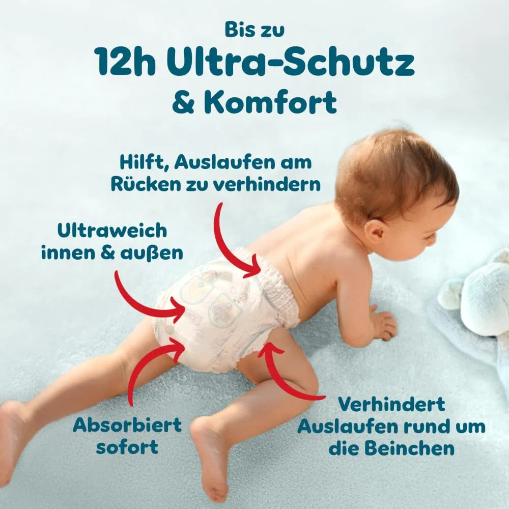 Pampers Premium Protection Pants Gr.4 Maxi 9-15kg Monatsbox - 168 Stück
