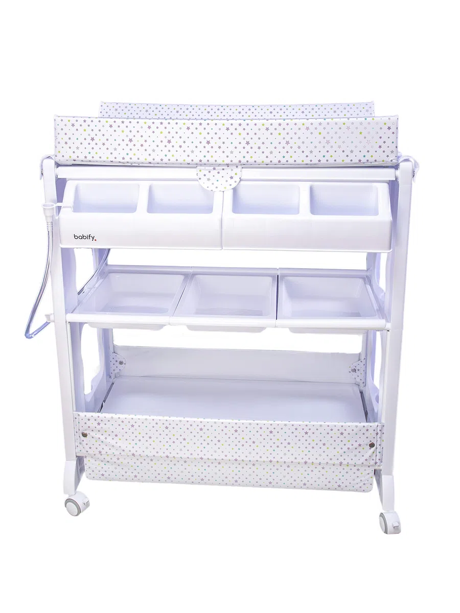 Star Ibaby Babify Baby-Relax-Badewanne mit Wickelunterlage, bunte Sterne