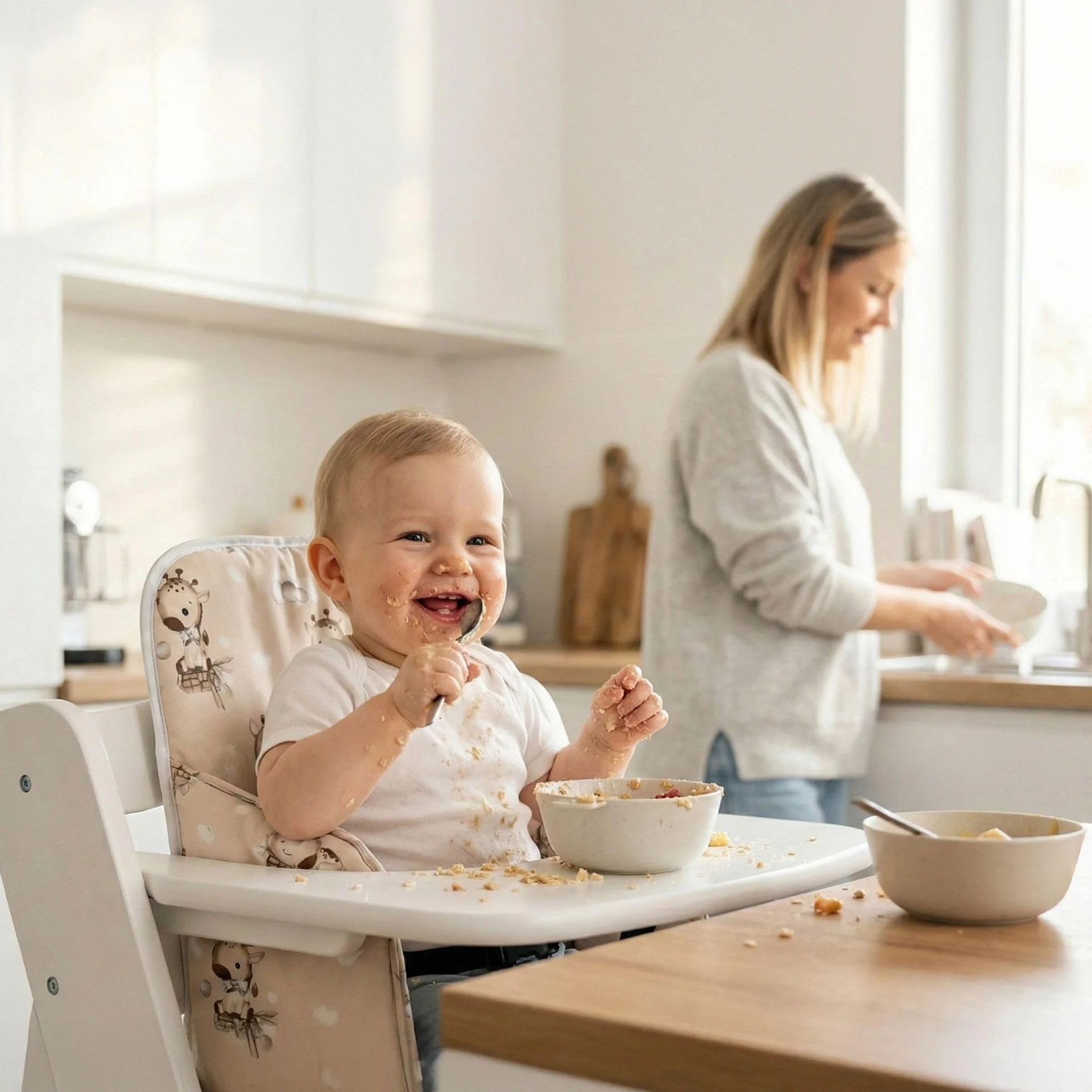 Sitzverkleinerer für Hochstuhl Baby Sitzkissen Stuhl - Kinder Sitzauflage für Hauck und Stokke Kinderhochstuhl Safari