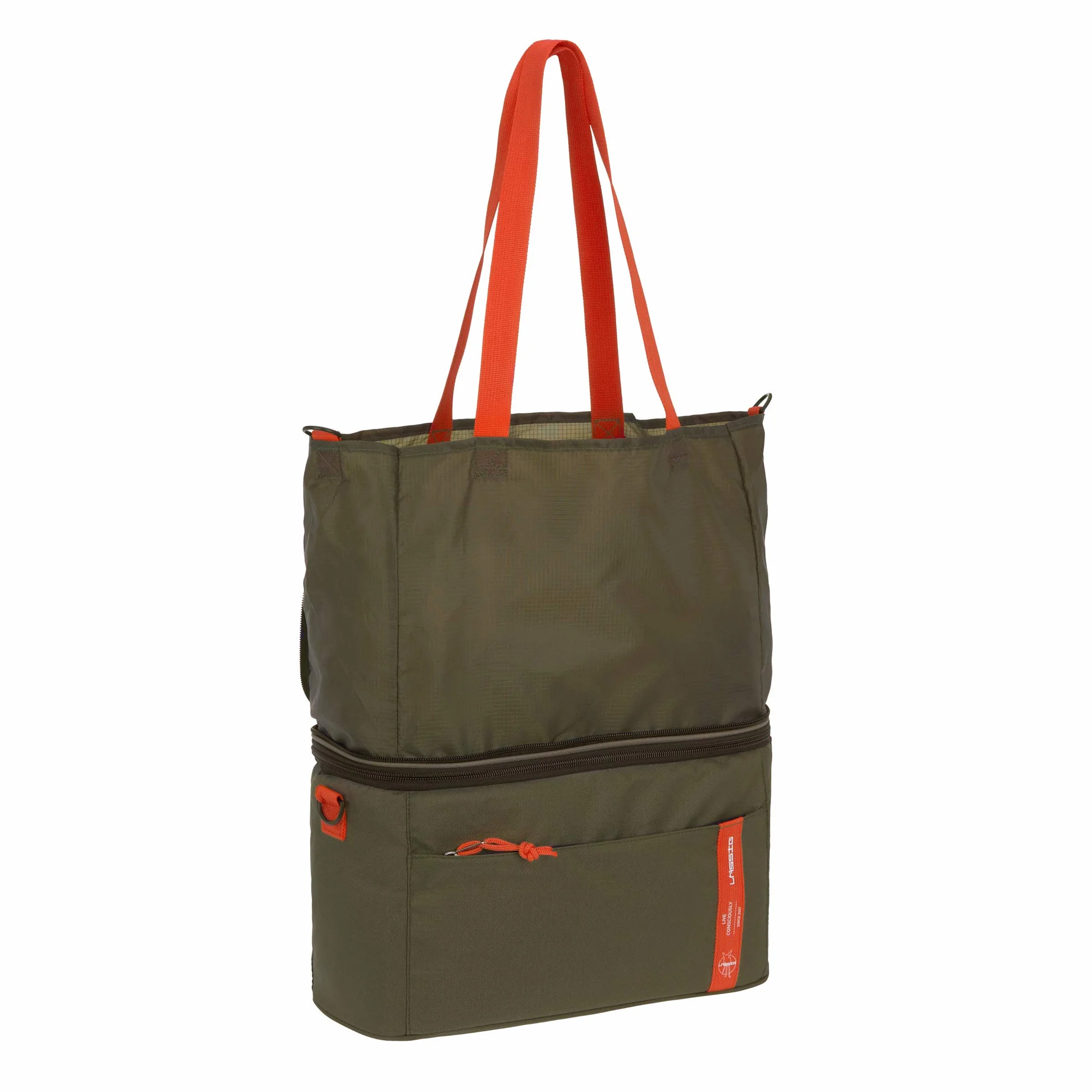 LÄSSIG Buggytasche isoliert Lunchbox/Casual Insulated Buggy Shopper olive