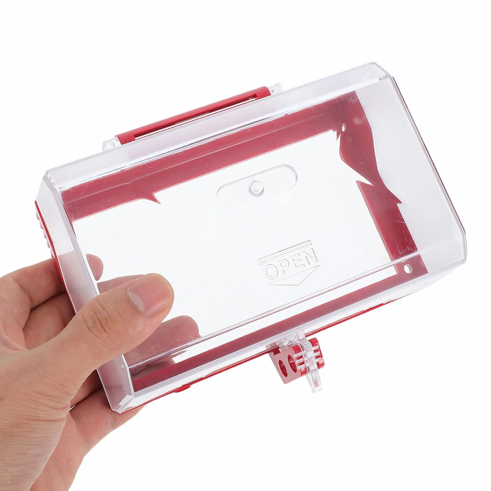 4 Stück Transparente Schutzdose aus PC für Steckdosen und Elektrische Stecker mit Kindersicherung und Abschließbarem Design für Küche und Feuchte Umgebungen