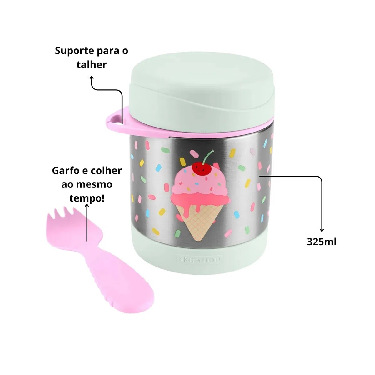 Skip Hop Isolierte Babynahrung Glas Sparks Ice Cream
