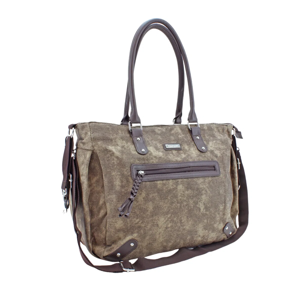 Kalencom Handtasche Umhängetasche stilvolle Baby Wickeltasche mit Wickelauflage, Aufbewahrungsbeutel, Isoliertaschen und Halterung für Kinderwagen für Mama & Papa Paris