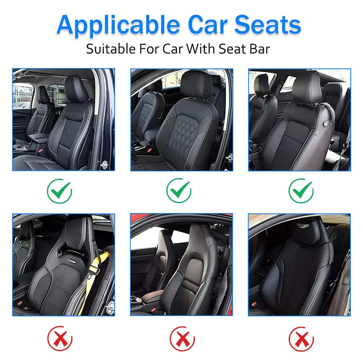Kopfstütze Auto Kinder 360° Rotation Verstellbare Memory Foam Nackenstütze mit Handyhalterhaken