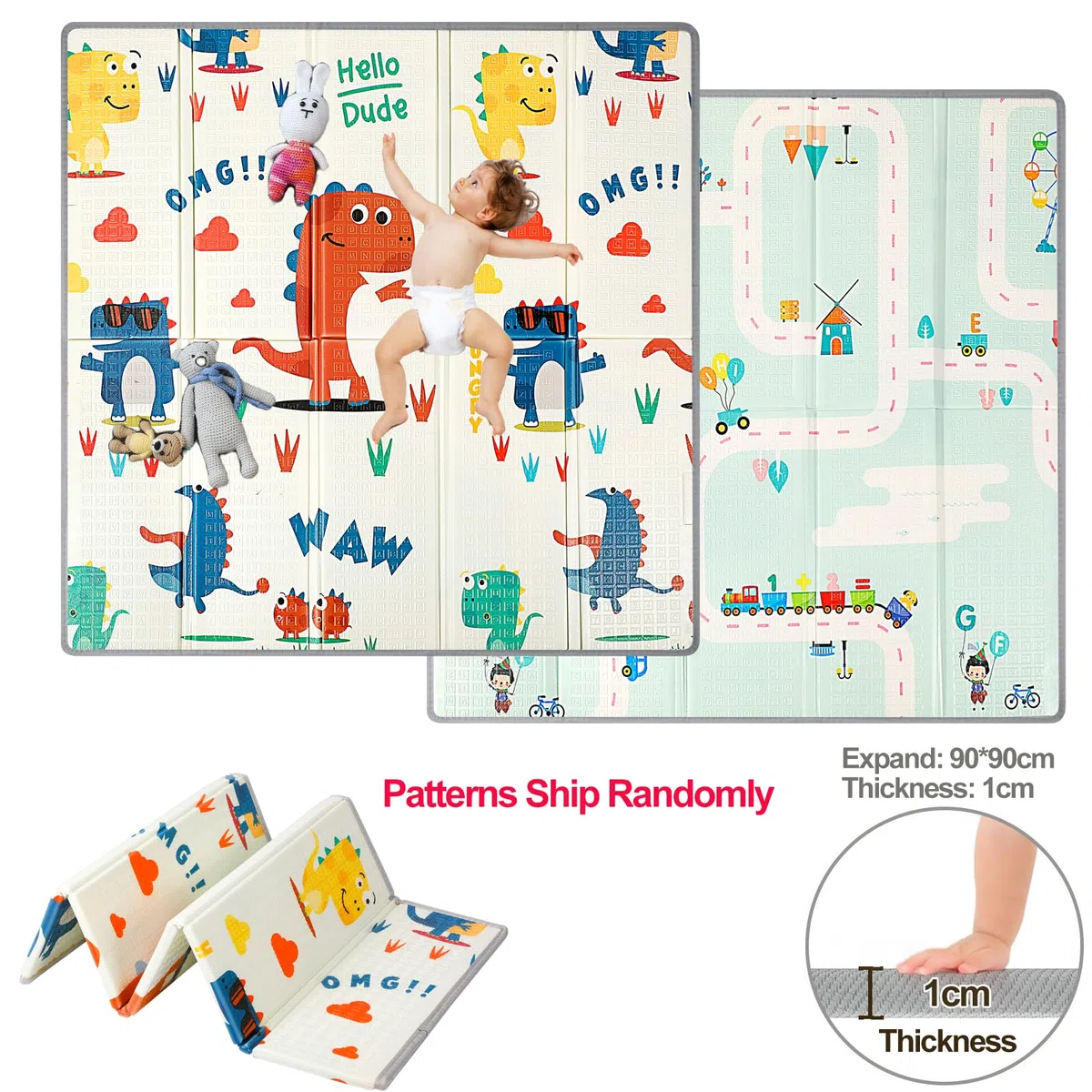 120x120cm Laufstall Baby,Laufgitter Baby Faltbar mit Matratze,Kinder Laufgitter mit Spielmatte 4 Saugnäpfen, Schaum Matte,Atmungsaktivem Mesh Reißverschlusstür