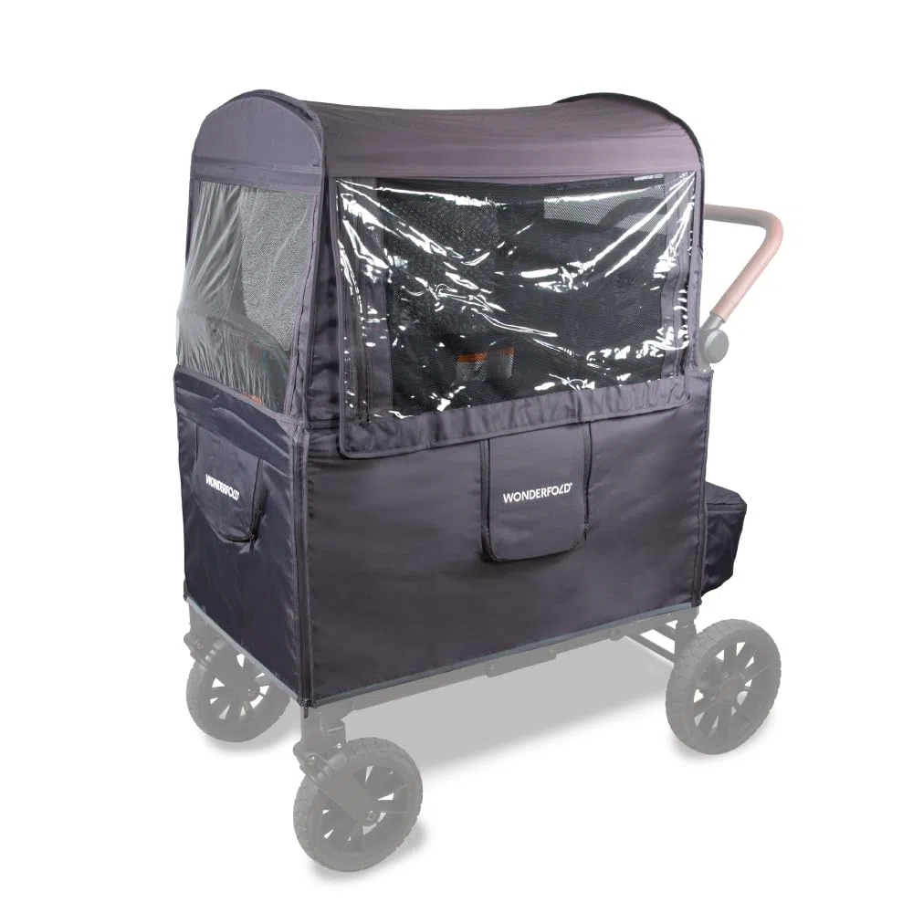 Wonderfold Wetterabdeckung für W4 Elite Premium Kinderwagen Buggy 3 in 1 UV-Schutz und Zubehör - Reise Buggy, Vielseitig & Wetterbeständig
