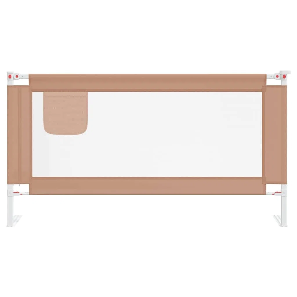 Generisch Kleinkind-Bettschutzgitter Taupe 160x25 cm Stoff,Baby & Kleinkind,Babysicherheit,Baby-Bettschutzgitter-10221