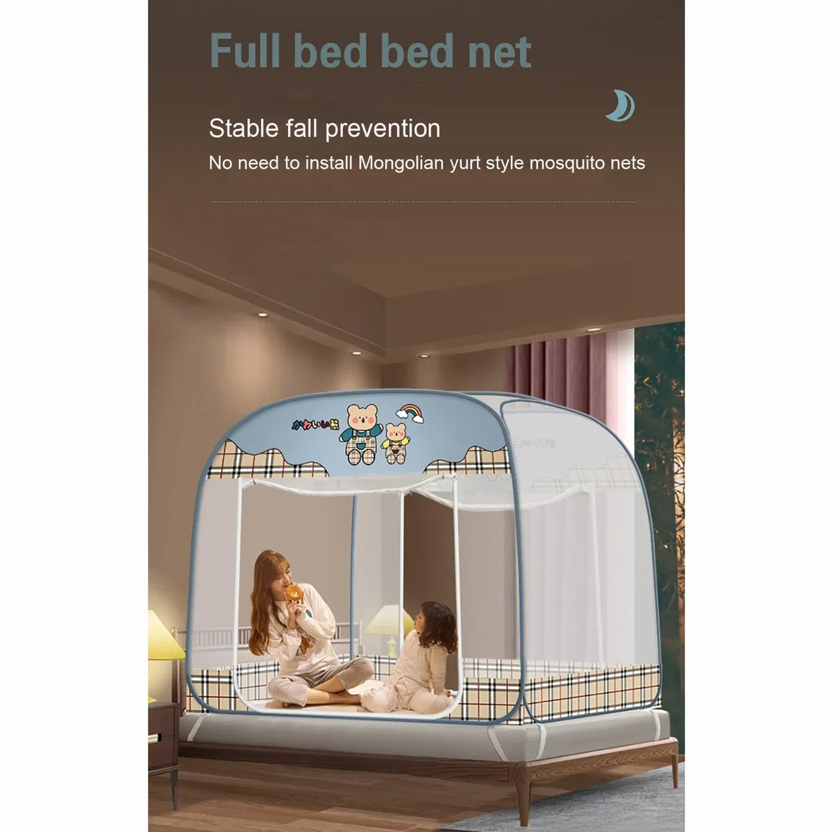 Pop-Up Moskitonetz Sommer-Betthimmel Faltbar Tragbar Moskitonetz Installation Bed Dream Tents Schlafzelt für Einzel- Bis Kingsize-Betten,Gray,200x220cm