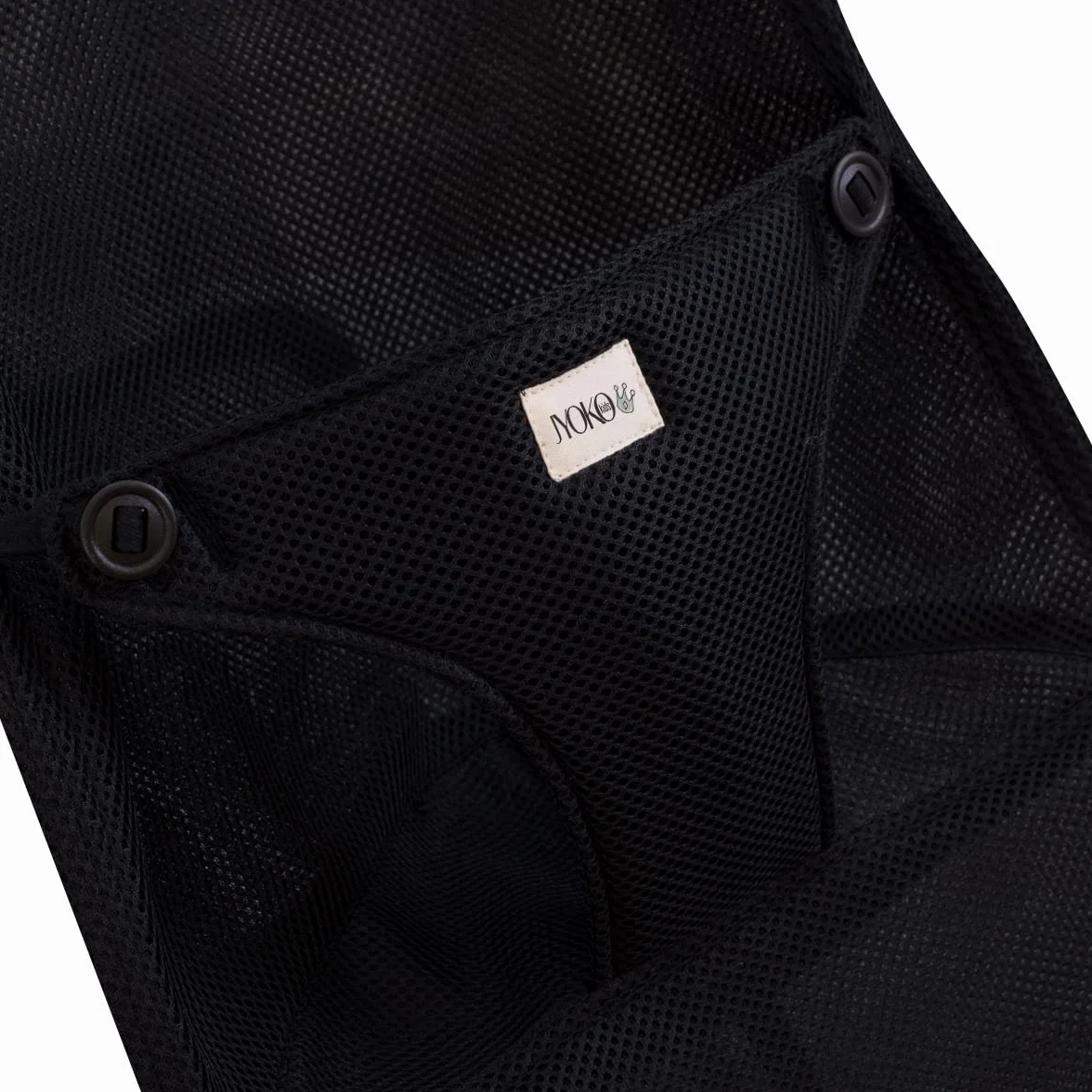 JYOKO KIDS Bezug kompatibel mit Babybjorn, ersetzt das Original (Black)