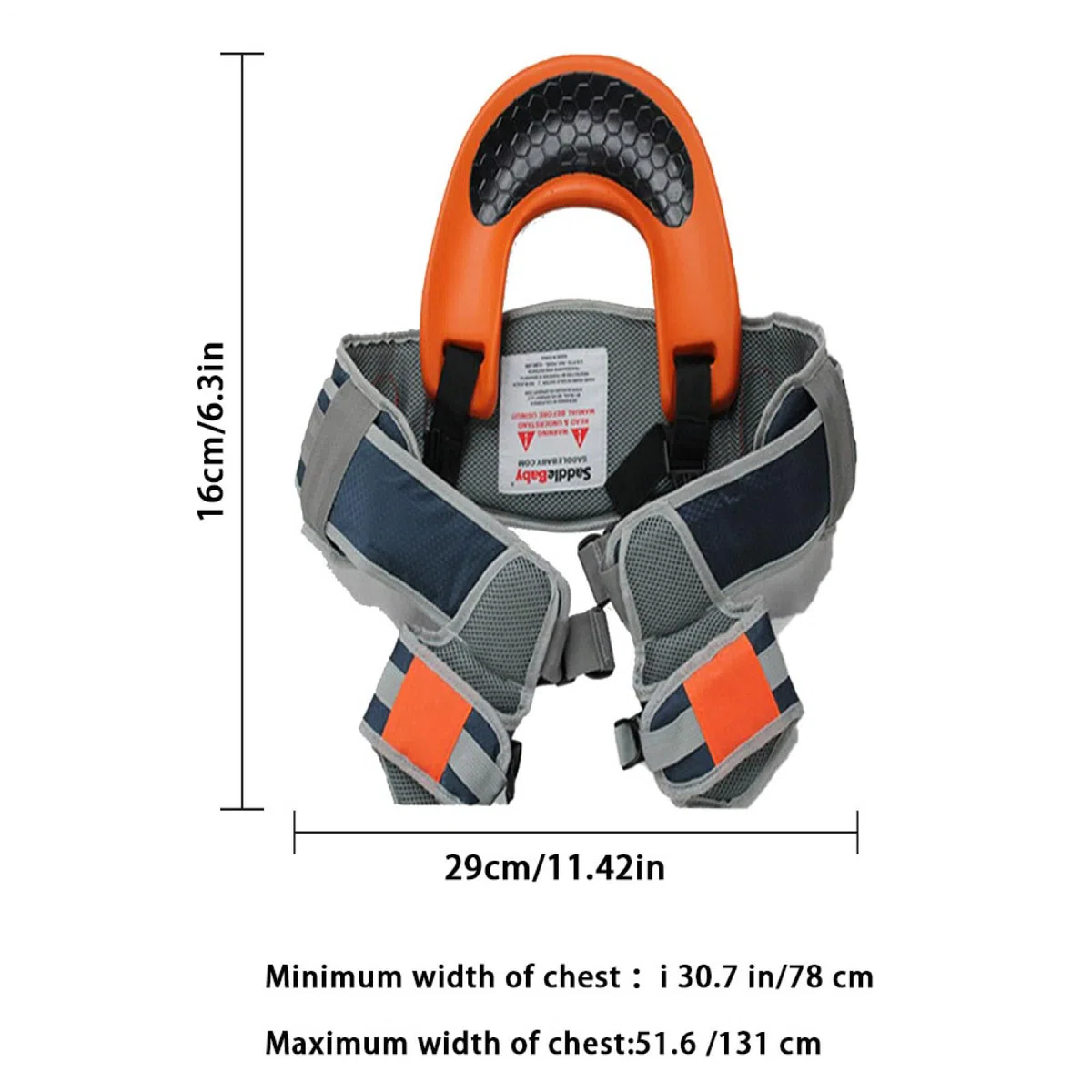 Schultertrage, Schultersattel, freihändiger ergonomischer Sitz mit | Knöchelriemen, ideal für Eltern-Kind-Outdoor-Reisen