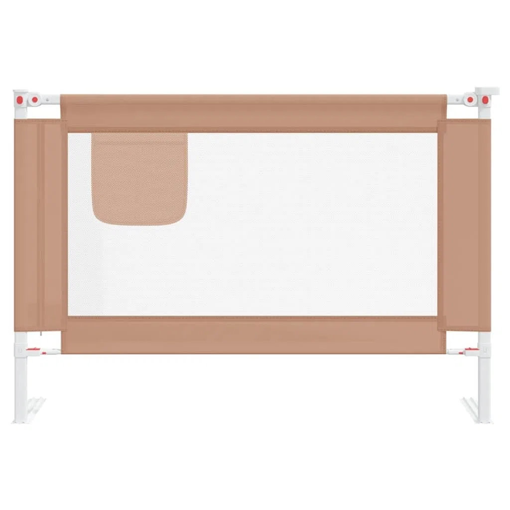 Generisch Kleinkind-Bettschutzgitter Taupe 100x25 cm Stoff,Baby & Kleinkind,Babysicherheit,Baby-Bettschutzgitter,10217