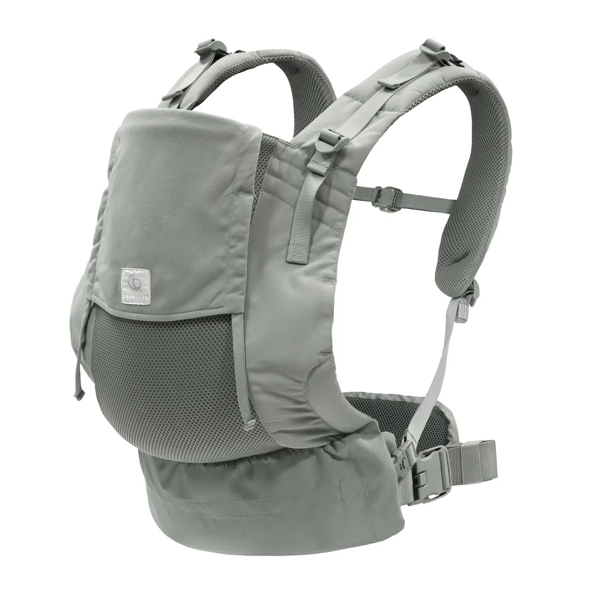 Stokke Limas Mesh, Glacier Green - Atmungsaktive Babytrage mit Hochleistungsstoffen - Sicher für Babys von 1 Monat / 4-15 kg - Inklusive abnehmbarem Beutel für das Nötigste