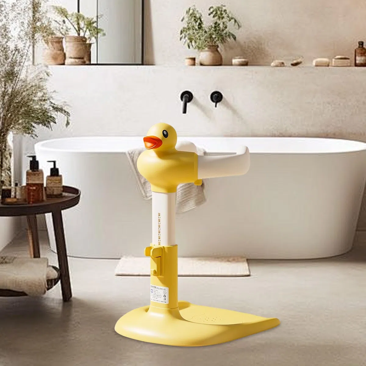 Baby-Badewannenständer – Baby-Stütze für Dusche – rutschfest | höhenverstellbar, Badewannenständer für 6–24 Monate Kleinkinder, Badezimmer