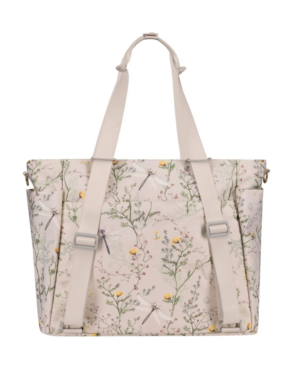 Kikkaboo Wickeltasche Florence Wickelunterlage, Reißverschluss, Flaschentaschen beige