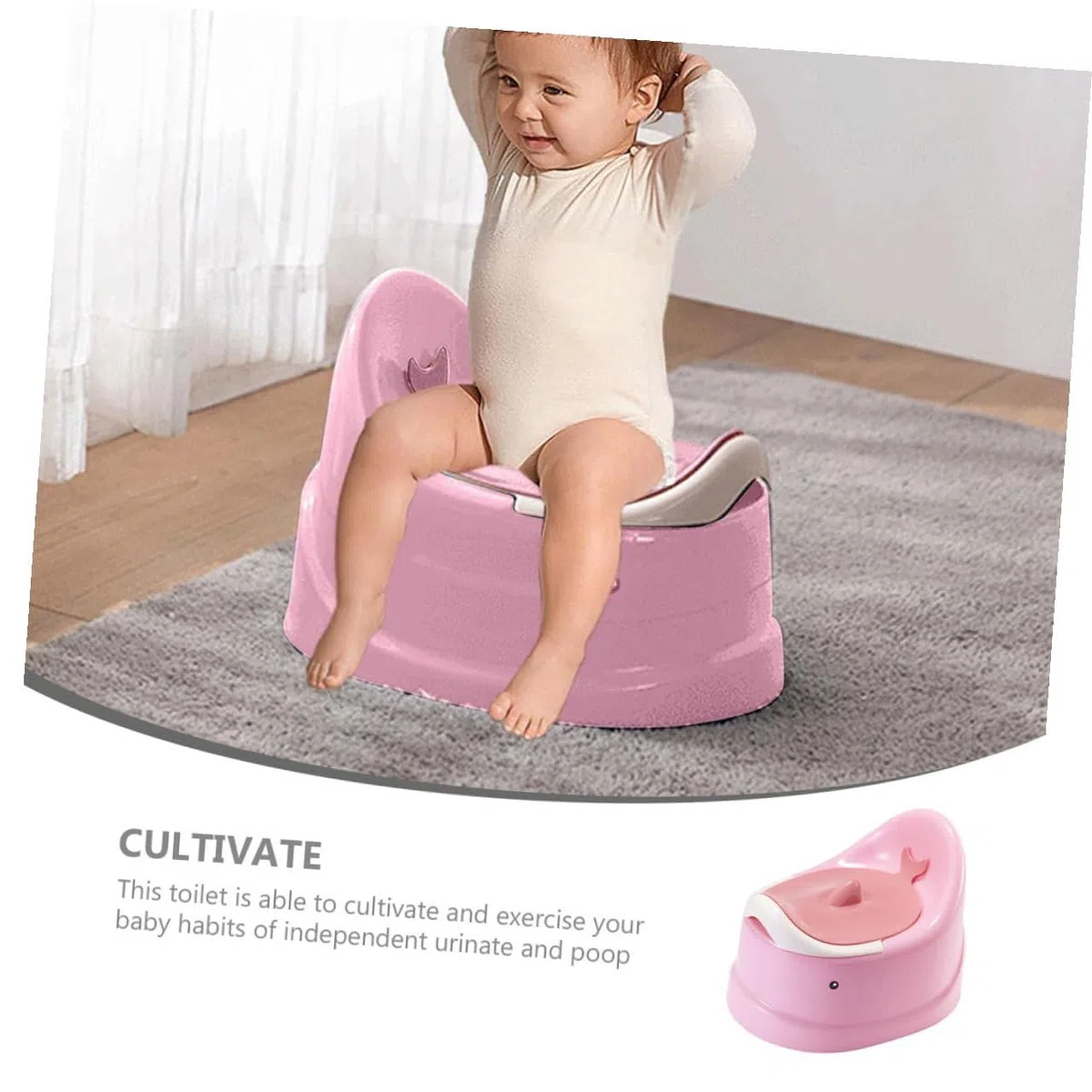 Töpfchen Trainings Wc Sitz für Mädchen und Jungen Tragbarer Leichter Toilettentrainer mit Multifunktionalem Urinal für Zuhause Auto und Reisen Einfach zu Verwenden und Mitzunehmen
