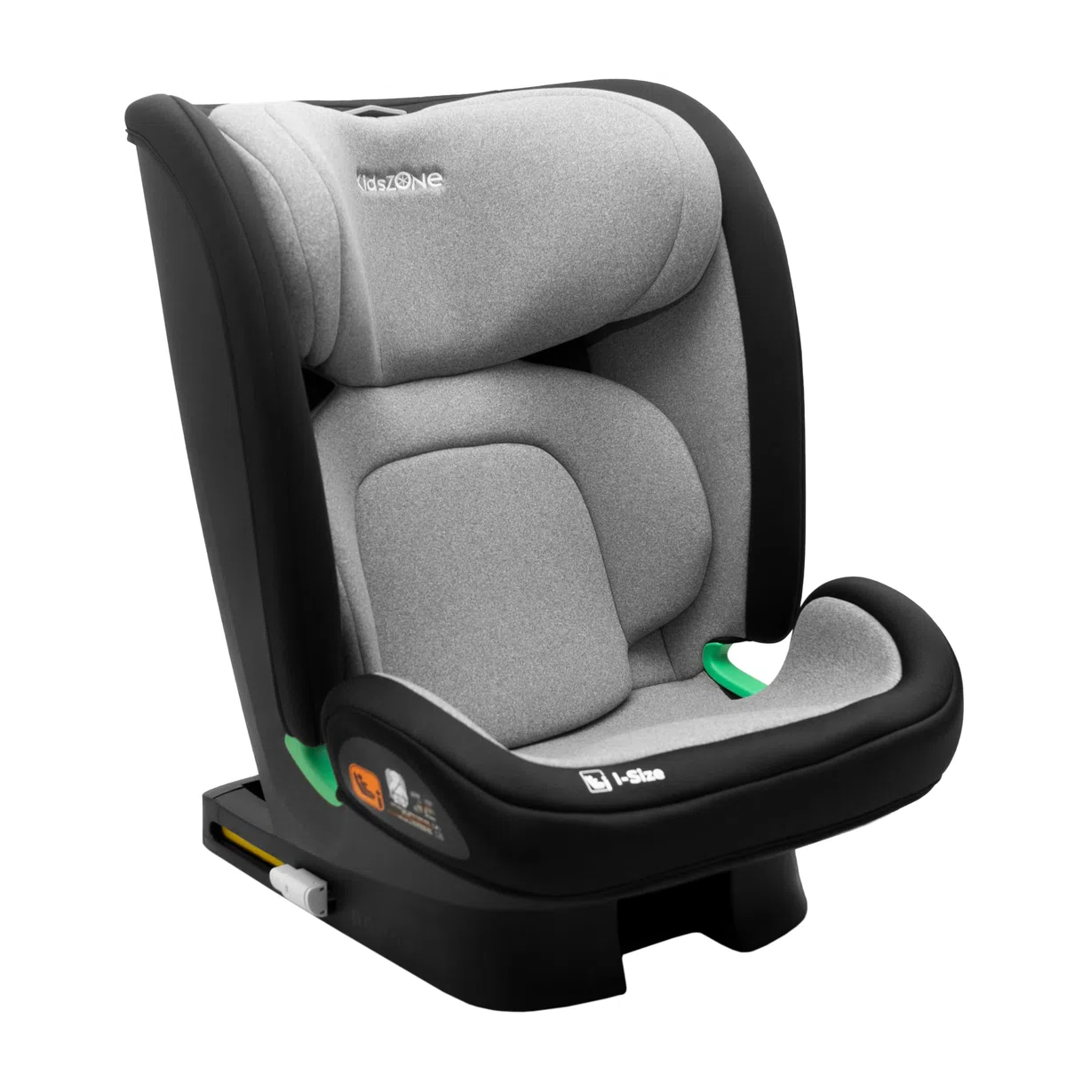 KidsZone Kindersitz 15–36 kg mit Isofix – Kinderautositz Gruppe 2/3, 100–150 cm – Kindersitz ab 4 Jahre i-Size ECE R129 – 7-stufige Neigung, 9-stufige Kopfstütze, waschbarer Bezug