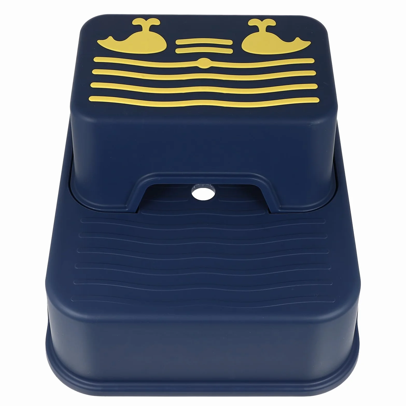 TOYANDONA Kindertritthocker 2 stufig Rutschfester Kunststoff Trittschemel für Badezimmer und Küche Multifunktionaler Kleinkind Hocker für Waschbecken und Toilettentraining