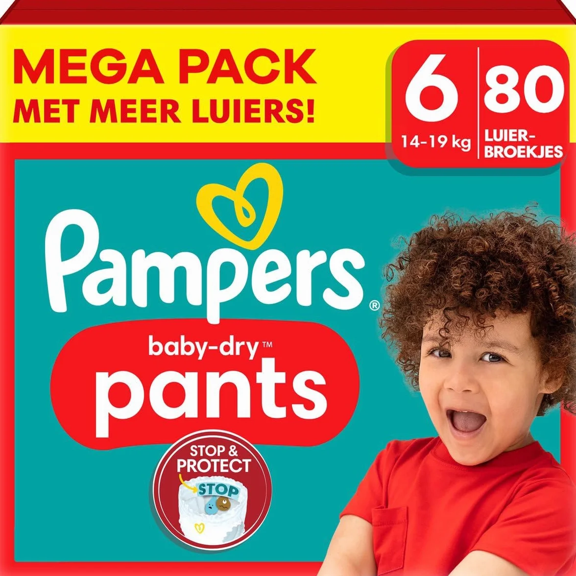 Pampers Baby Dry Pants - Größe 6 - Mega Pack - 80 Stück - 14/19 kg