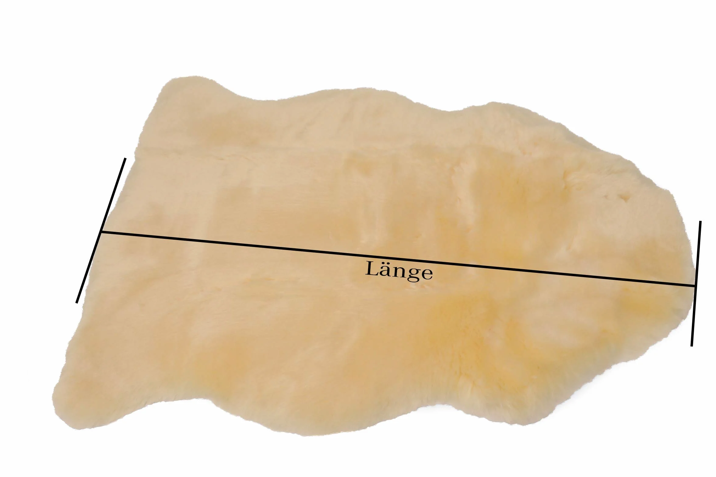 Reissner Lammfelle BABY-MEDLAM-75 medizinisch gegerbtes echtes Merino Lammfell Naturform waschbar Länge 75cm+ Farbe med.