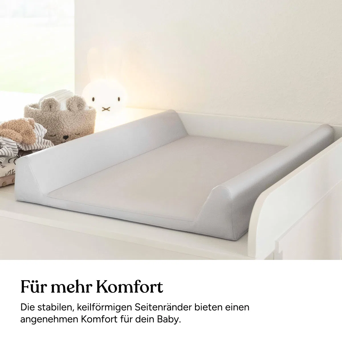 Ehrenkind Abwaschbare Wickelauflage 50x70 Beige Hygienisch Sicher Wickelunterlage