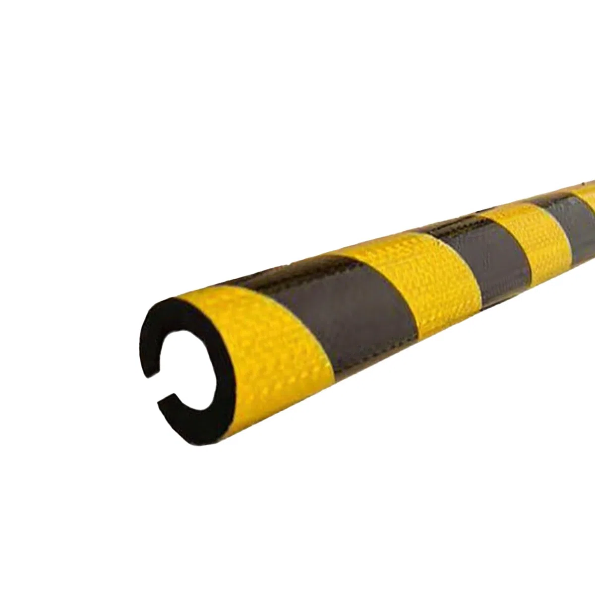 Schaumstoff-Kantenschutz, Sicherheits-Stoßstangen-Polsterung, industriell, reflektierend, gelb, schwarz, Eckenschutz, selbstklebende Wandschutzstreifen, strapazierfähiges Gummimaterial, 5 Stück