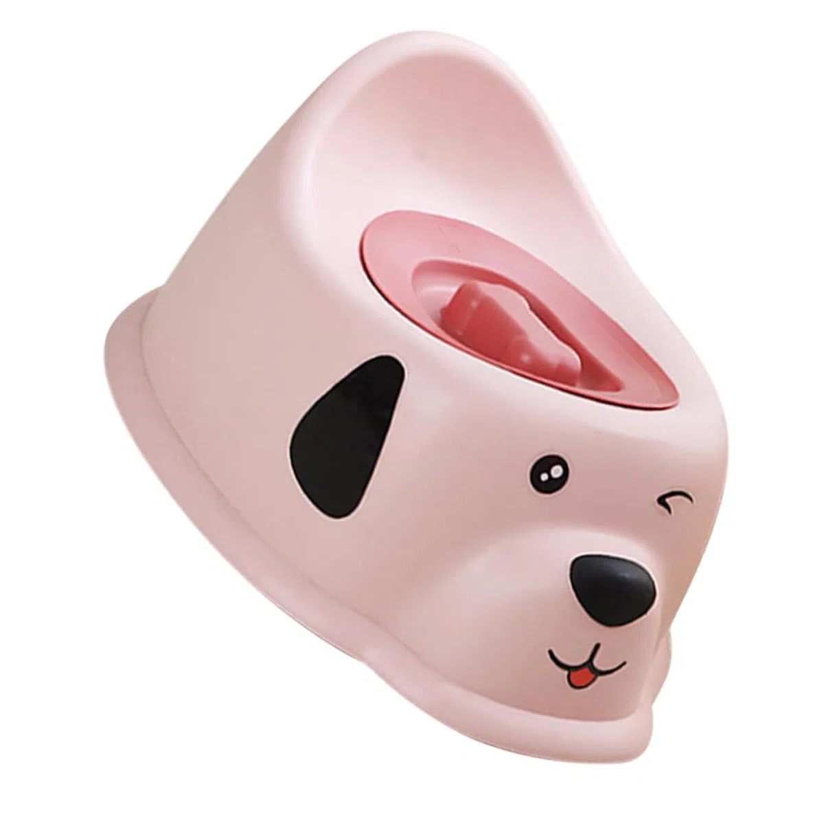 Kinder Toilettensitz für Jungen und Mädchen, Pp, mit Deckel | Kleinkind Töpfchen für Zuhause, Niedliches Hunde Motiv, Spritzschutz und Leicht zu Reinigen