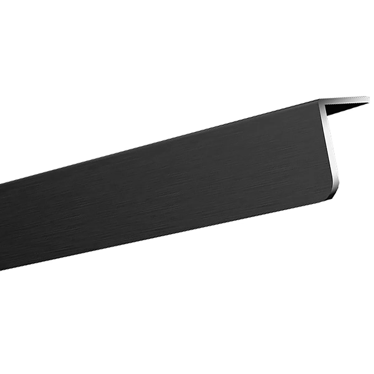 L-förmige Eckenschutzleisten, Eckenschutz aus Aluminiumlegierung for Wände, mehrfarbig, mehrere Größen, selbstklebend | Black,150x3.6cm/59x1.4in