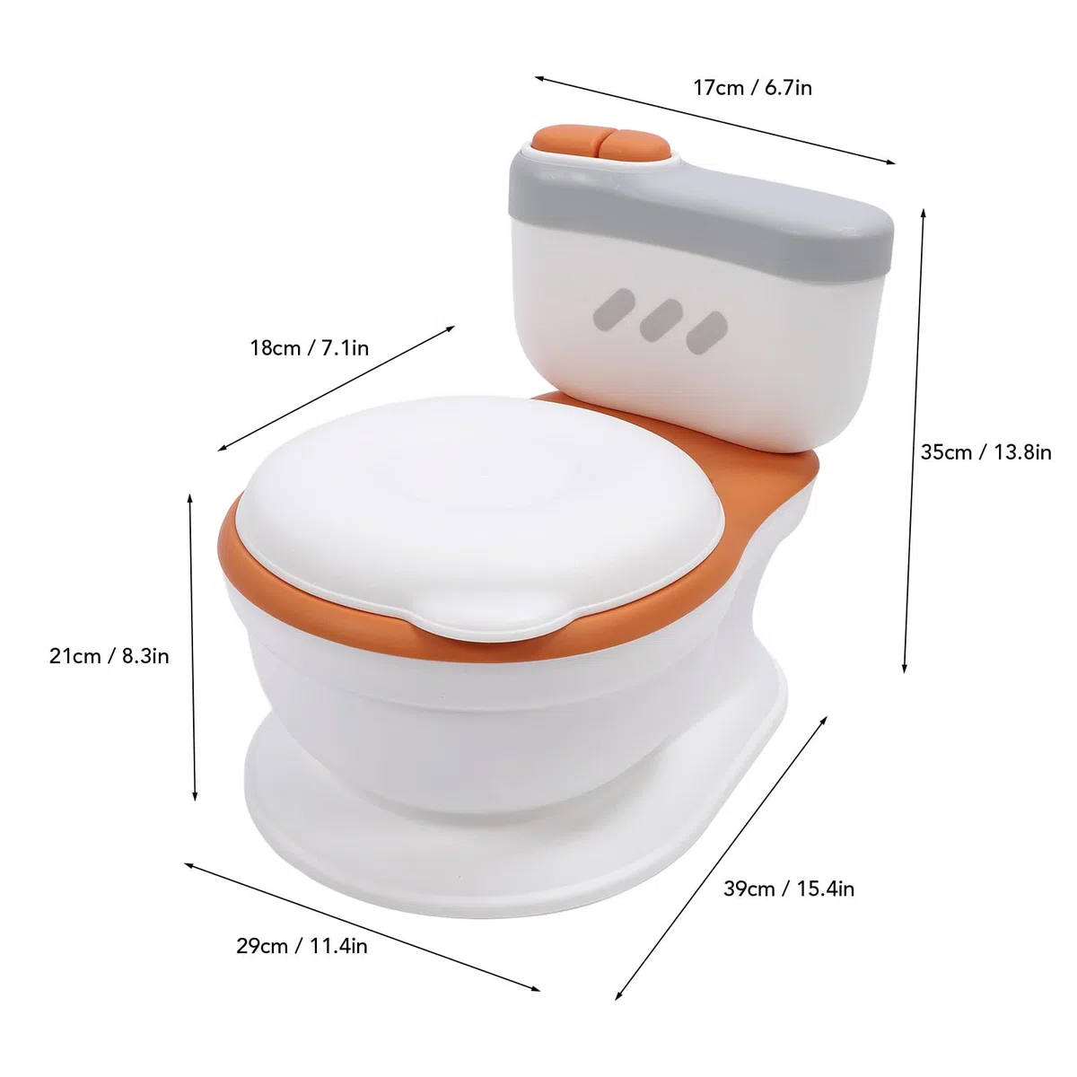 Kleinkind Töpfchen Training Toilette, tragbare Kleinkind Töpfchen Stuhl mit Spülung Tasten, Tissue Dispenser und lebensechte Spülung Sounds abnehmbaren Töpfchen Sitz
